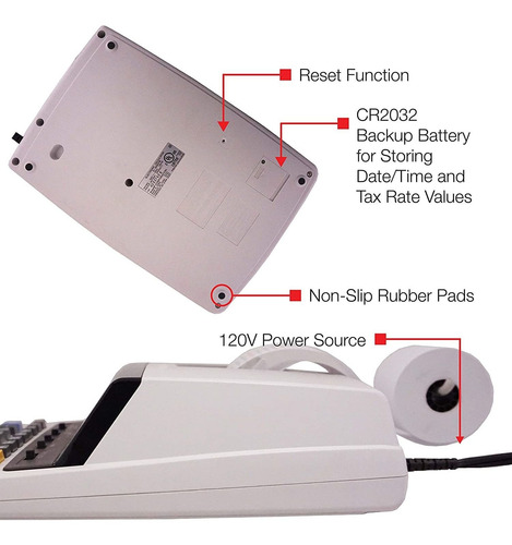 Imagen 4 de 5 de Calculadora De Impresión Sharp El2630piii, Función Estándar