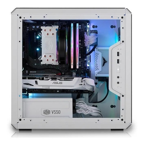 Imagen 4 de 9 de Gabinete Gamer Cooler Masterbox Q300l White M-atx Acrilico !