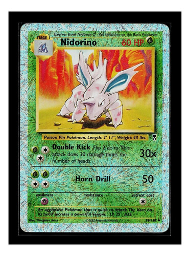 Cartas Pokemon Nidorino 56/110 Reverse Legendary 3x