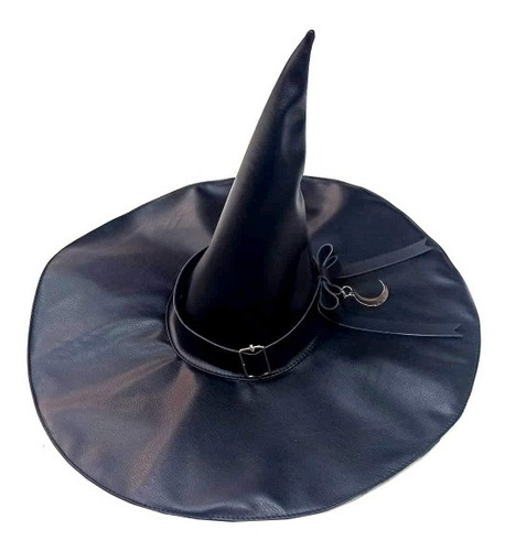 Sombrero Brujita De Piel Sintética Punk Gothic Dark Wica