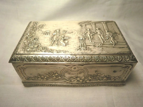 Caja De Perfume Esora Delettrez Paris 1907 Bronce Firmada