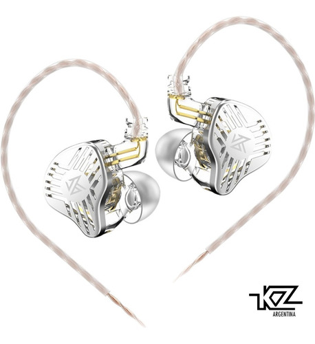 Imagen 1 de 5 de Auriculares Kz Eds In Ears Monitoreo 1dd Con Microfono 