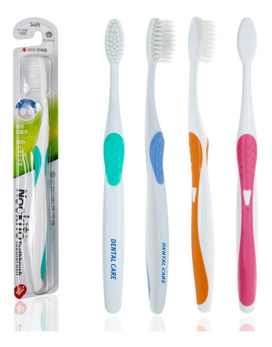 Vital Green Cepillo De Dientes Antibacterial, Blanco 4 Pack