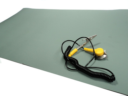 Manta Antiestatica Cinza Duas Camadas Statron Esd 2000x600mm