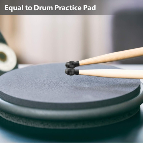 8 Piezas Drum Mute Drumstick Silent Tip Drum Dampener A...