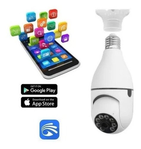 Imagen 2 de 9 de Camara Ip Ampolleta Panorámica Wifi / Yoosee