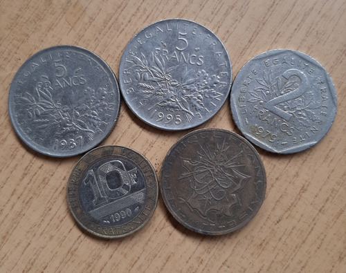 Lote 10 Monedas Francia