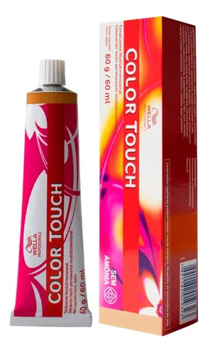 Tonalizante Color Touch 60g Sem Amônia Wella Professionals Louro Escuro Dourado Marrom 6.37
