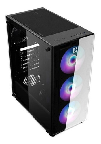 Imagen 3 de 3 de Gabinete Gamer Rgb Jalatec Jt-sm95 Con Fuente 500w 80+ White