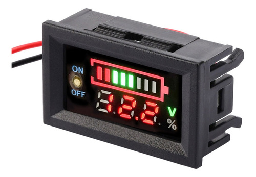 Voltímetro Digital Led Para Monitoreo De Voltaje En Tiempo R