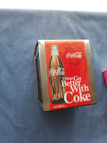 Antiguo Porta Servilletas De Colección Coca Cola 