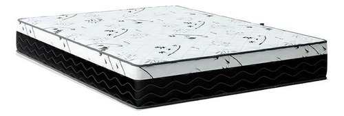 Colchão Queen 158 - Espuma D33 One Face 17x158x198 Cor Branco E Preto