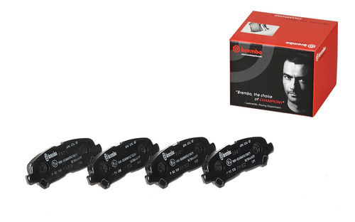 Balatas Bajos Metales Traseras Toyota Highlander 14 Brembo