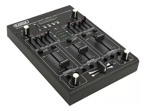 Mezcladora De Audio Radox 012-426 Bluetooth Usb 2 Canales