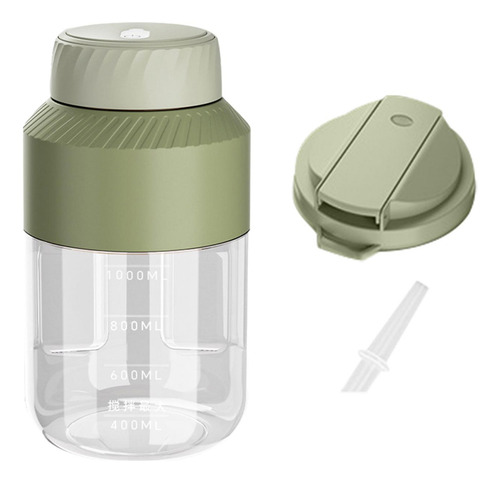 Licuadora Compacta Recargable Por Usb Para Verde Dos Tapas