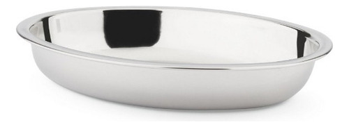 Travessa Luxo Oval Funda De Aço Inox 20 Cm James.f Saladas