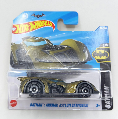 Hot Wheels Batimobile Batimovil Arkhan Asylum Batman Dorado Dorado Oscuro