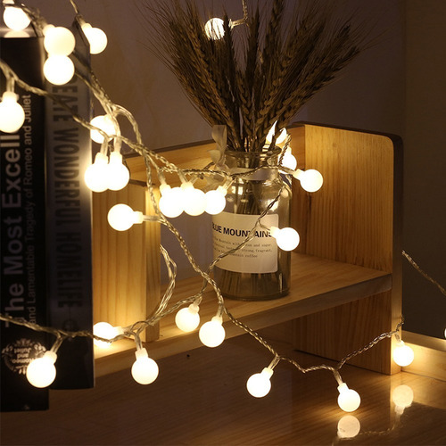 Imagen 7 de 10 de Luces Led De 40 Focos De 6 M Decorativas Para Navidad