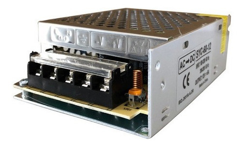 Fonte Chaveada 12v 5a 60w Camera Fita Led Som Bivolt Colmeia