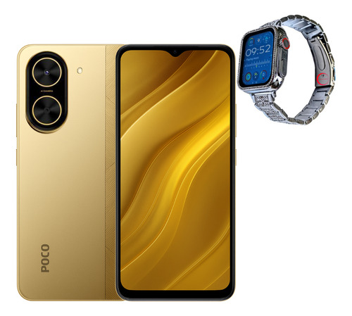 Xiaomi Poco C71 128/4 Dorado + Smartwatch Bossney Bs K2310
