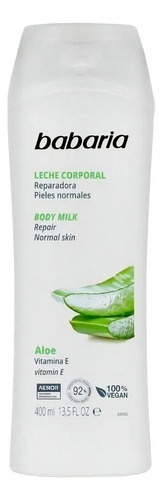  Crema Babaria Body Milk Aloe Con Vitamin - mL  Tipo de envase Pote