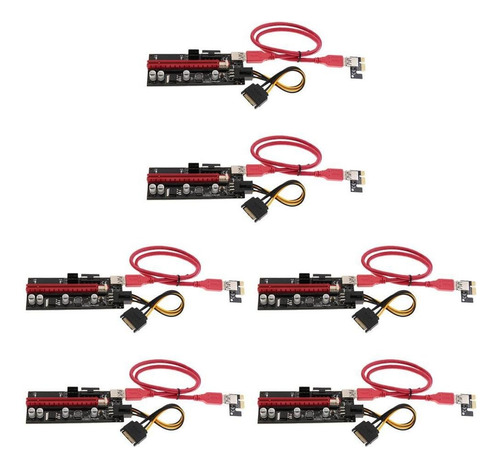 6set Riser 1x A 16x Ampliación De Gráficos Tarjeta