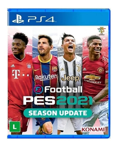 Pes 2021 Pes 21 Ps4 Mídia Física - Lacrado - Português Novo