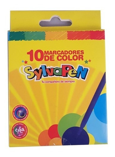 Mini Marcadores De Colores Sylvapen Finos Pack X10 Febo