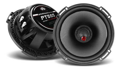 Par Bocinas Db Drive Pts65 6.5 Pulg 300w Máx 2 Vías 2 Ohms Negro