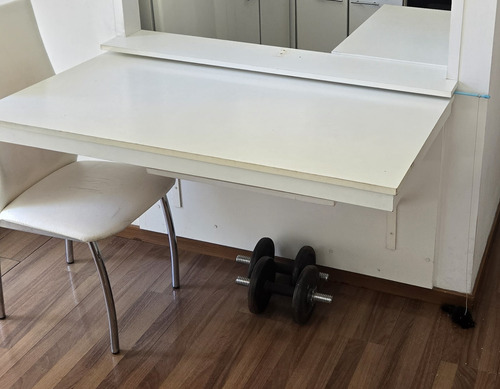 Mesa Plegable De 70x125cm Blanco Blanco Blanco (Usado)