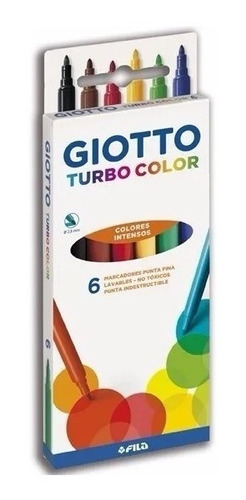 Marcadores Giotto Turbo Color Set X 6 Colores