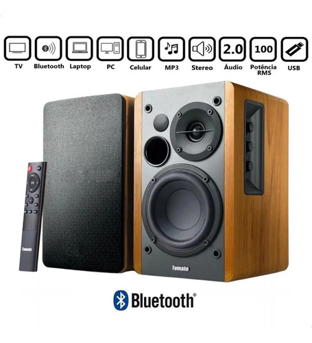 Monitor Audio Ativa Profissional 100w Home Studio Tomate Cor Marrom 127/220v Tomate MTS 2026 MTS-2026