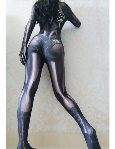Mono Ajustado Mujer Cosplay De Spiderman