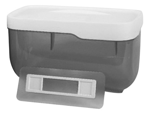 Caja De Pañuelos Autoadhesiva Para El Baño, Soporte Gris L
