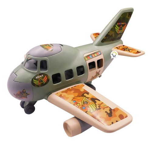 Avión Militar Luz Sonido Juguete Infantil Carro Figura Pf450
