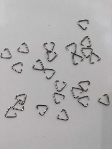 100 Triangulitos Para Artesanías Llaveros. 12mm Oferta!