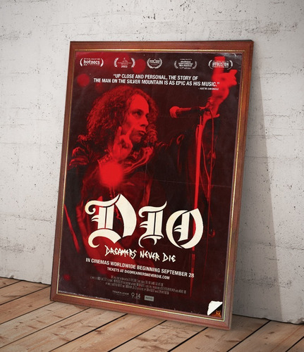 Poster Enmarcado Ronnie James Dio Dreamers Never Die