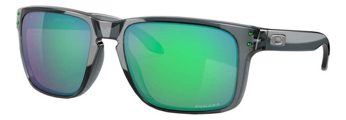 Anteojos de sol Oakley Holbrook XL Extra large con marco de o matter color crystal black, lente jade de plutonite prizm, varilla crystal black de o matter - OO9417