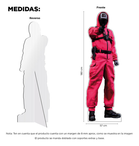 Figura Juego Del Calamar Solida Tamaño Real Coroplast
