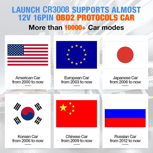 Imagen 3 de 9 de Escaner Automotriz Launch 3008 Creader Cr3008 Scanner