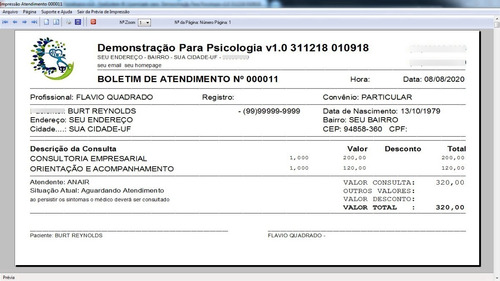 Programa Para Gerenciar Consultório Psicológico V1.0