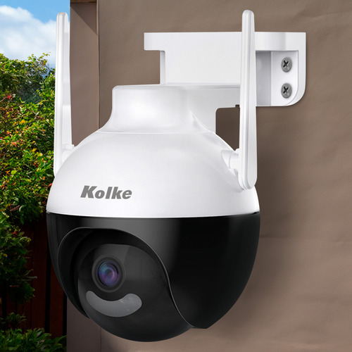 Cámara De Seguridad Kolke Ptz 4mp Inalámbrica Wifi Audio