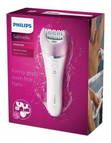 Imagem 2 de 4 de Depilador Satinelle Bre632 Bre630 Philips Com Nf 5 Acessórios
