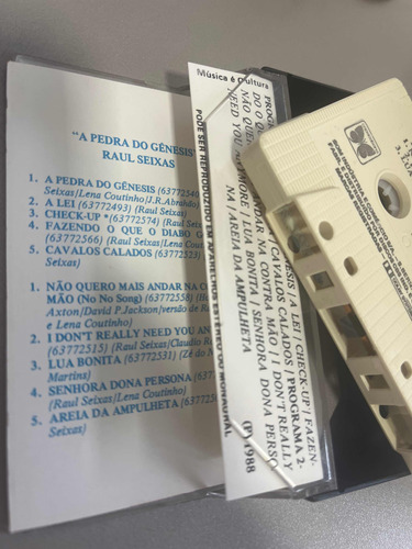 Fita K7 Raul Seixas A Pedra Do Gênesis (Usado)