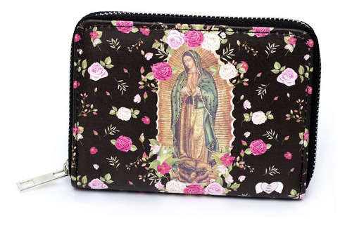 Billetera Eco Cuero Con Imagen De La Virgencita De Guadalupe