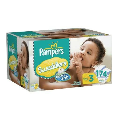 Pampers Pañales Swaddlers Tamaño 3 Economía Paquete Plus174 