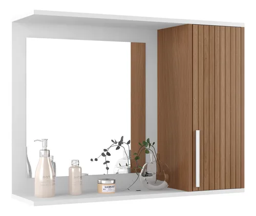 comprar Armário banheiro de parede superior aéreo com espelho E&A Moveis Space