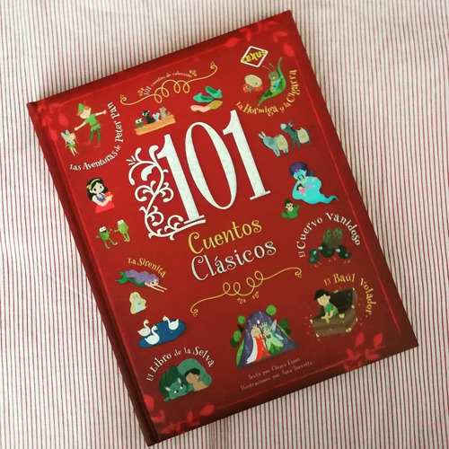 101 Cuentos Clásicos - Libro Con Ilustraciones 