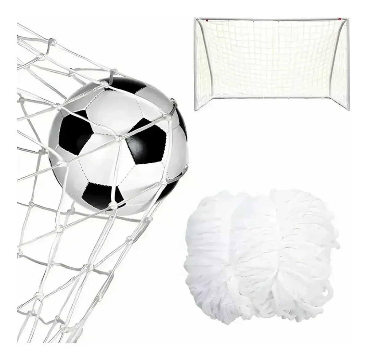 Red de Portería de Fútbol CLYcailiy de Polipropileno para Entrenamiento y Jardín 3 x 2 m