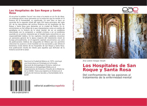 Libro: Los Hospitales San Roque Y Santa Rosa: Del Confinam